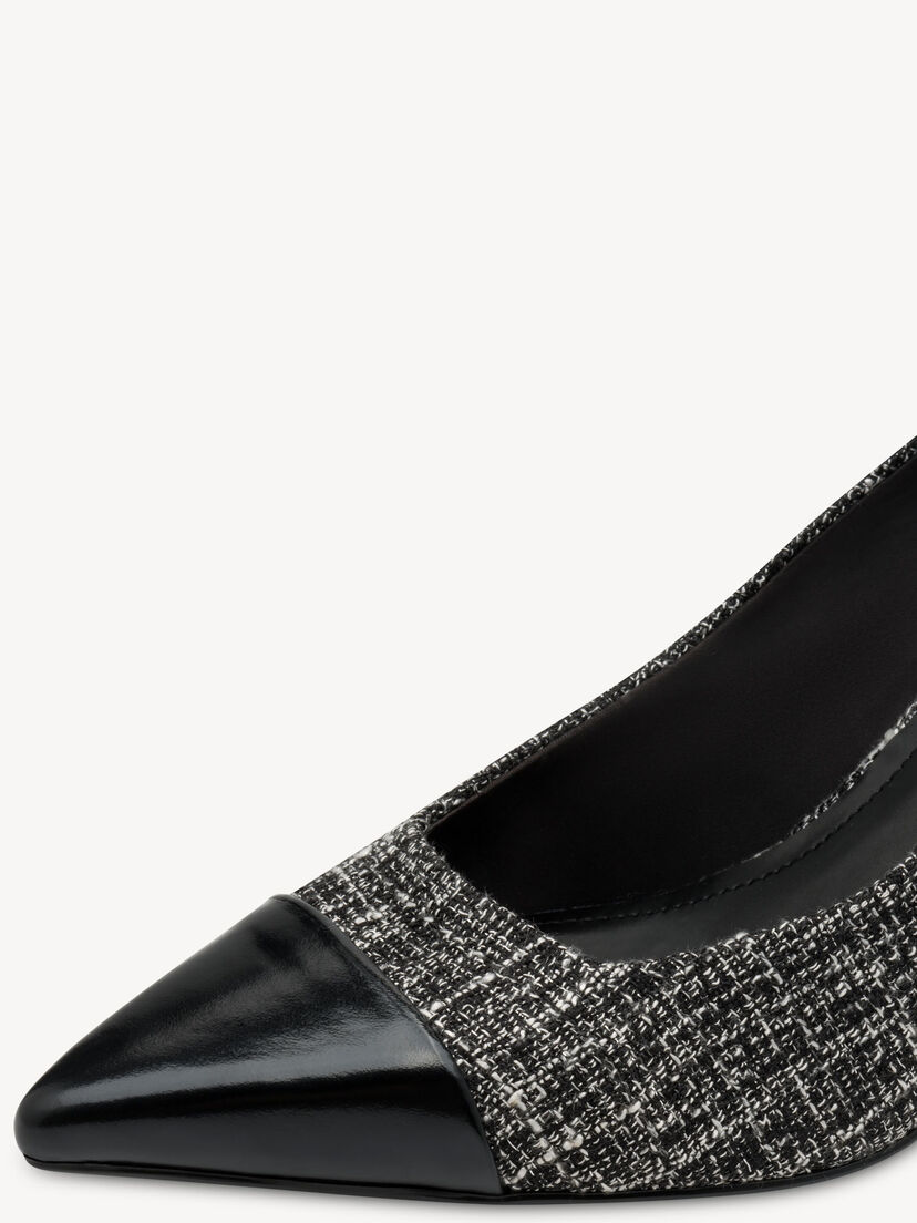 Pumps - zwart, BLACK/WHITE, hi-res