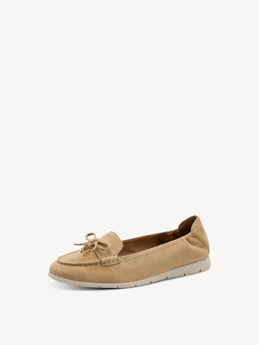 Leren Instappers - bruin, TAN, hi-res