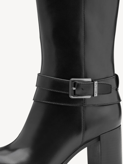 Stiefelette, BLACK LEATHER, hi-res