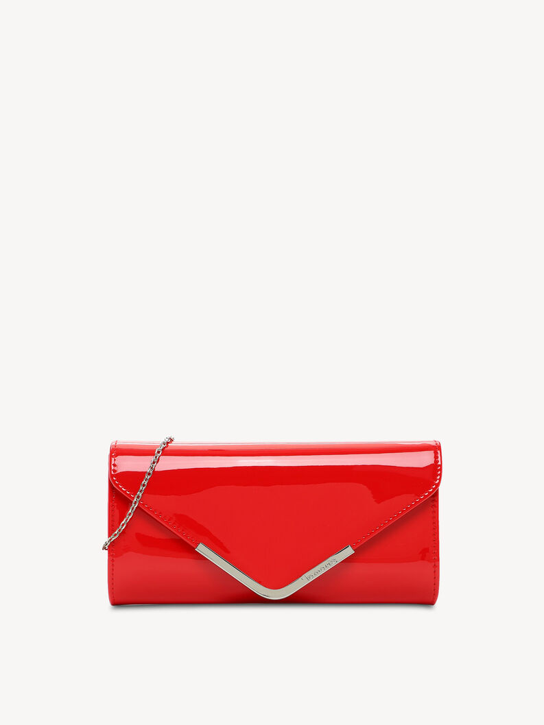 Clutch bag - red, lightred-finish, hi-res
