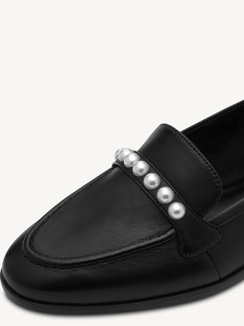 Παντόφλες, BLACK LEATHER, hi-res