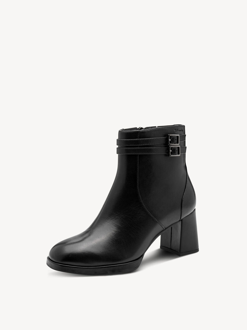 Kožen&eacute; Kotn&iacute;čkov&aacute; obuv - čern&aacute;, BLACK, hi-res