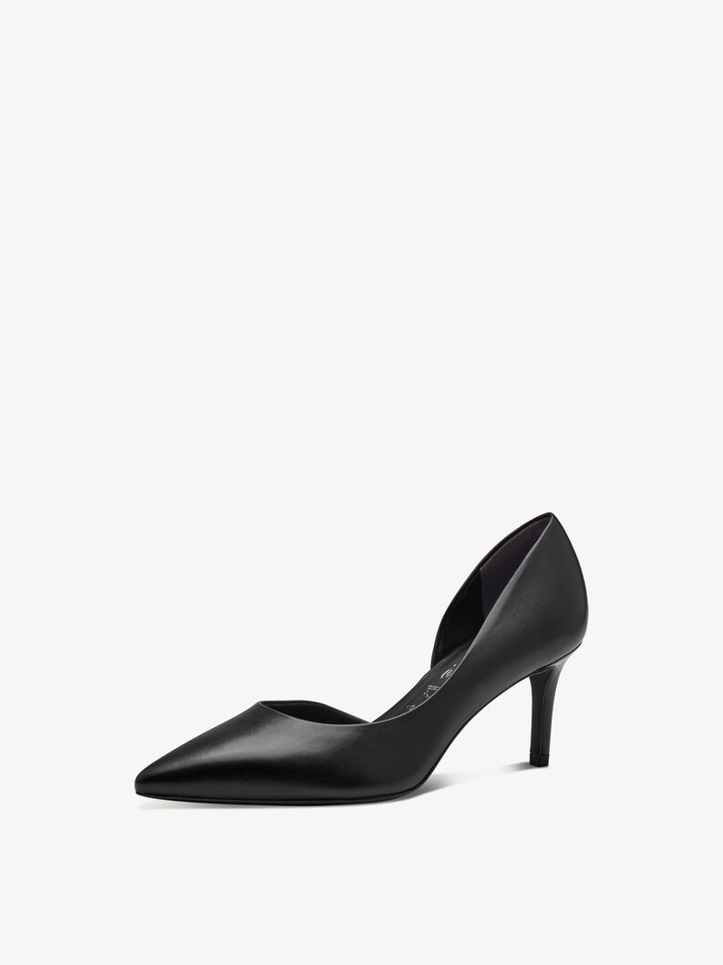 Lederpumps - schwarz, BLACK PLAIN, hi-res