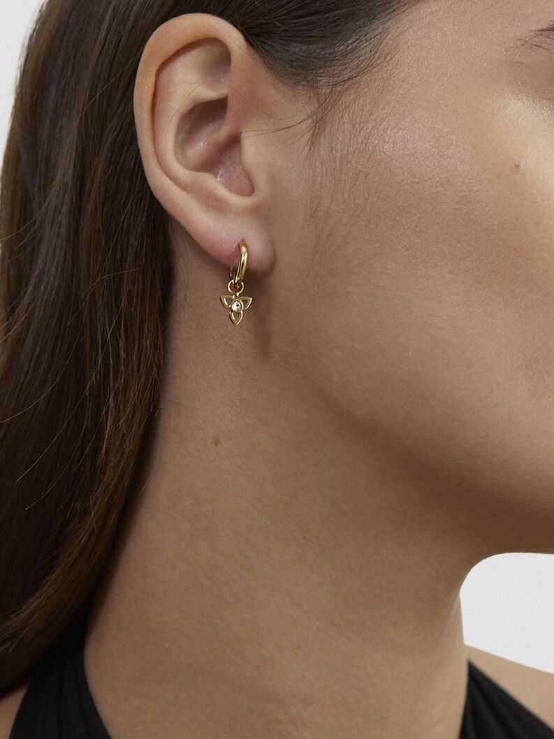 Ohrring, gold, hi-res