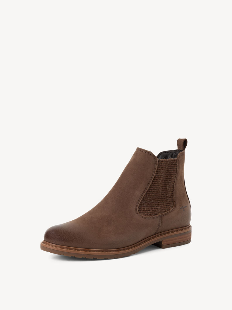 Leder Chelsea Boot - beige, DUNE NUBUC, hi-res