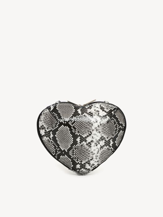 Schoudertas, white-snake, hi-res