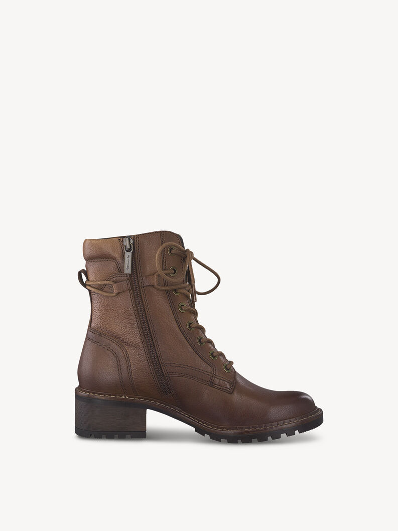 Lederstiefelette - braun, CHESTNUT, hi-res