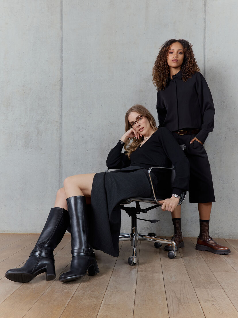 Laarzen - zwart, BLACK LEATHER, hi-res