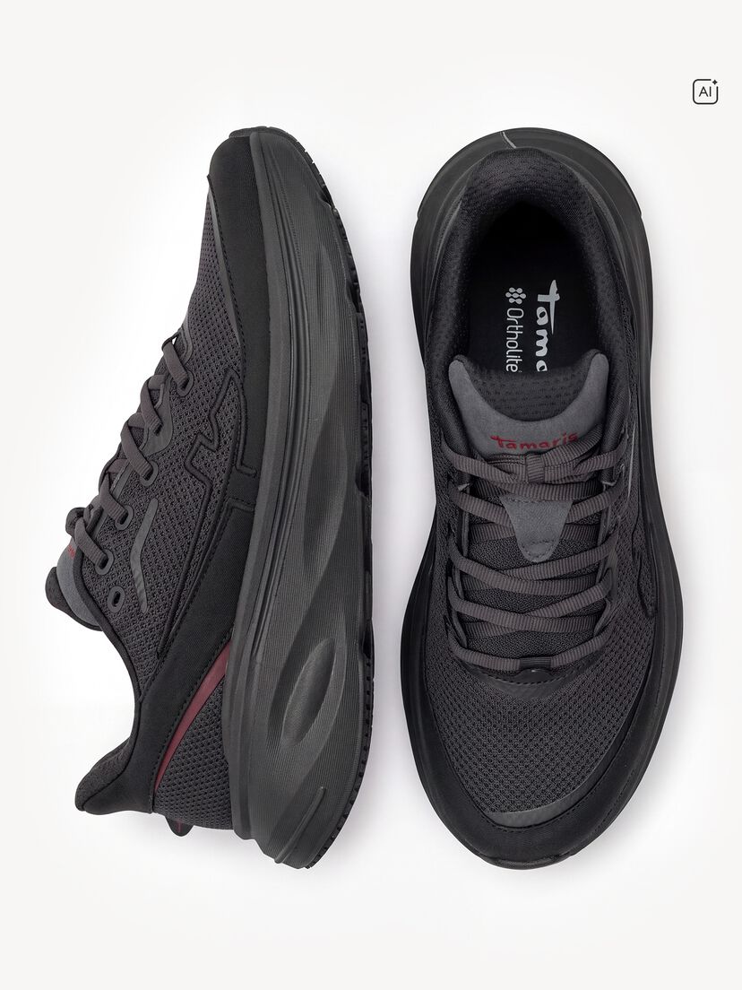 Sneaker - zwart, BLACK, hi-res