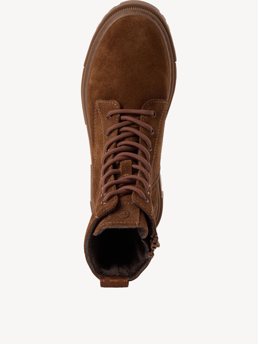 Leren Enkellaarsje - bruin, cognac, hi-res