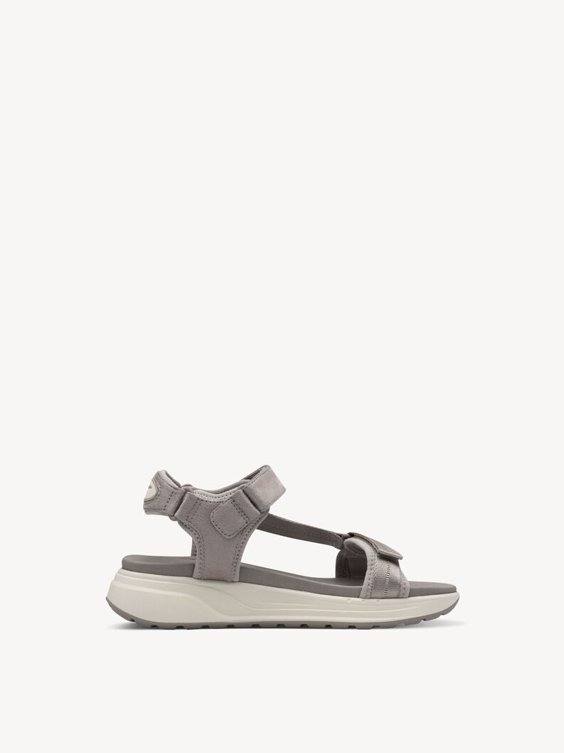 Sandalette - grå, GREY, hi-res