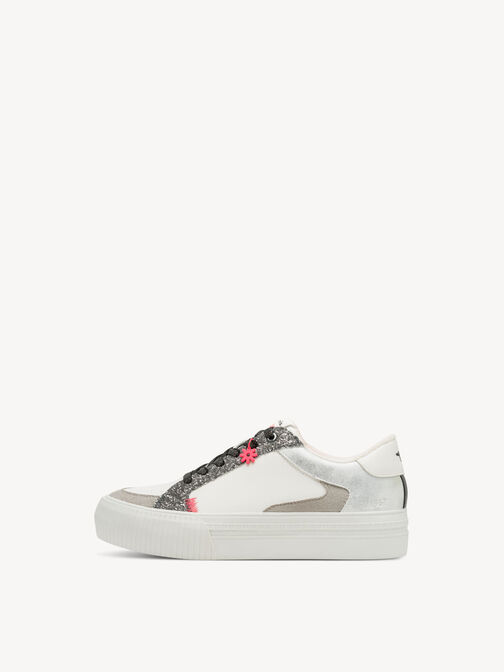 Sneaker, WHITE/SILVER, hi-res