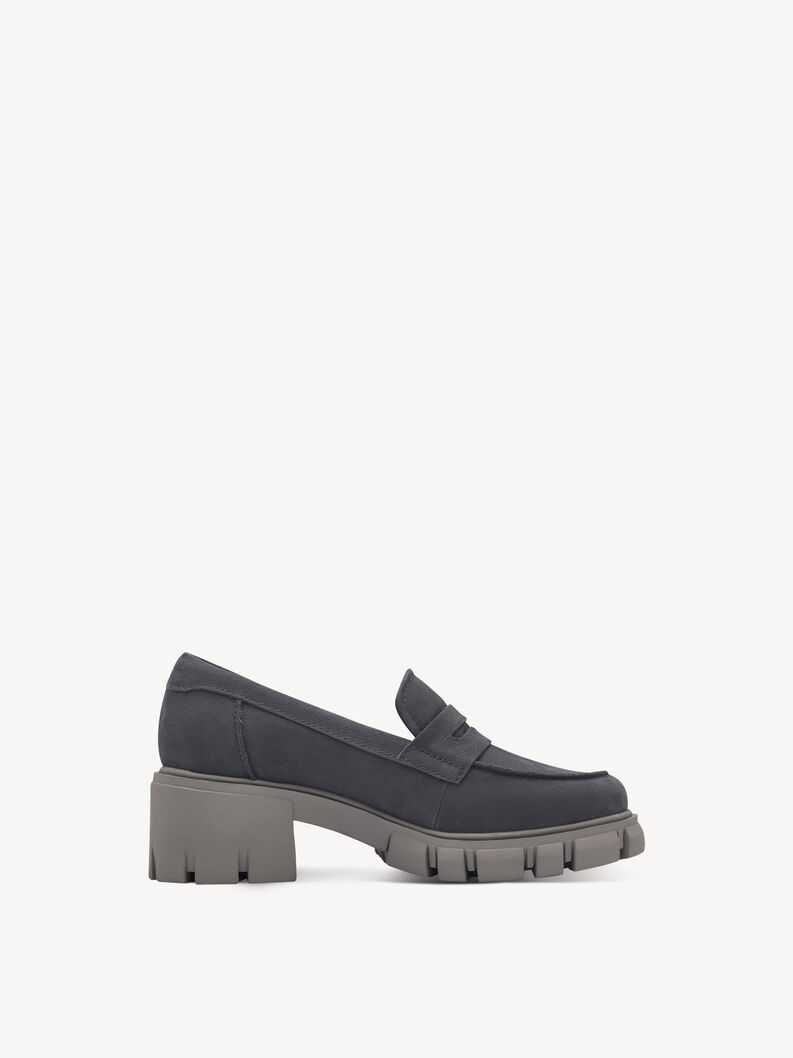 Lederslipper - grau, DARK GREY, hi-res