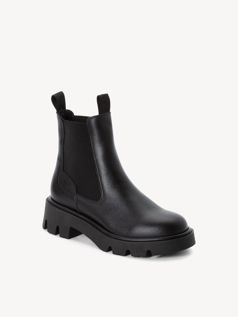 Leder Chelsea Boot - schwarz, BLACK LEATHER, hi-res