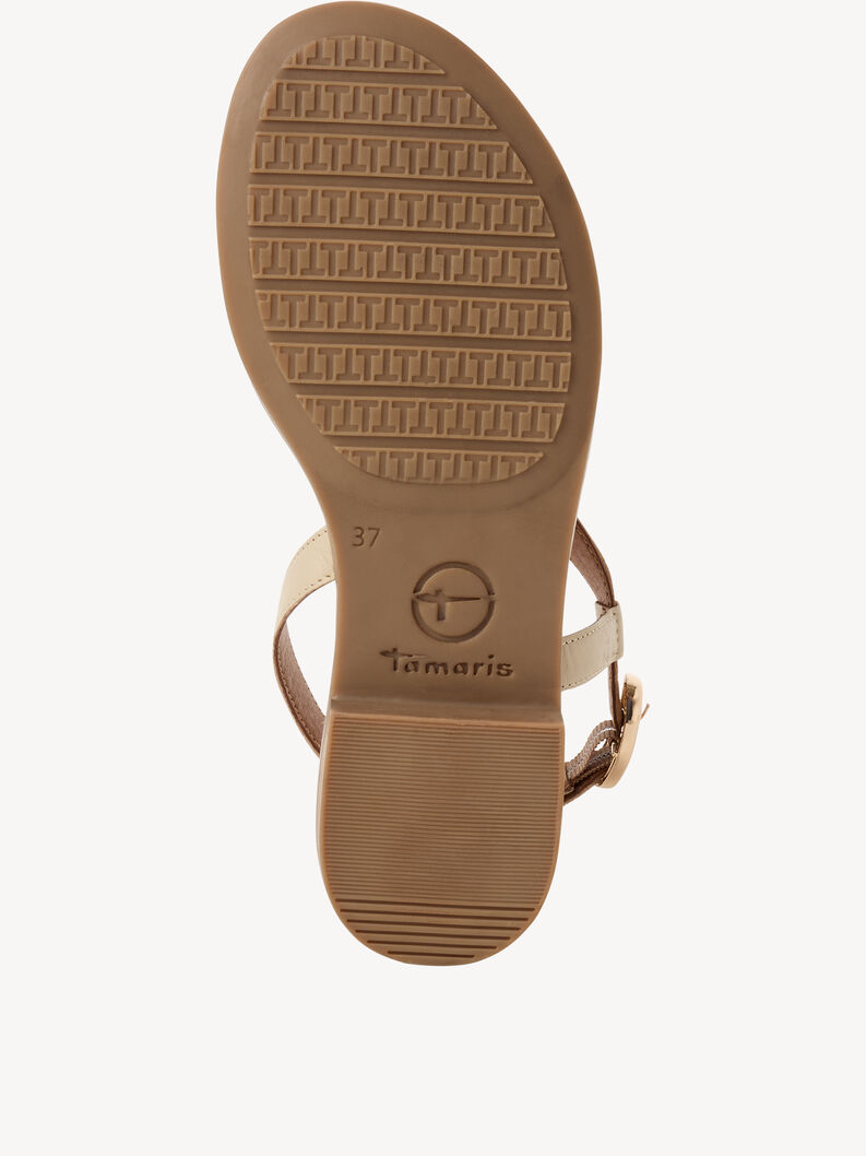 Sandale en cuir - beige, 418, hi-res