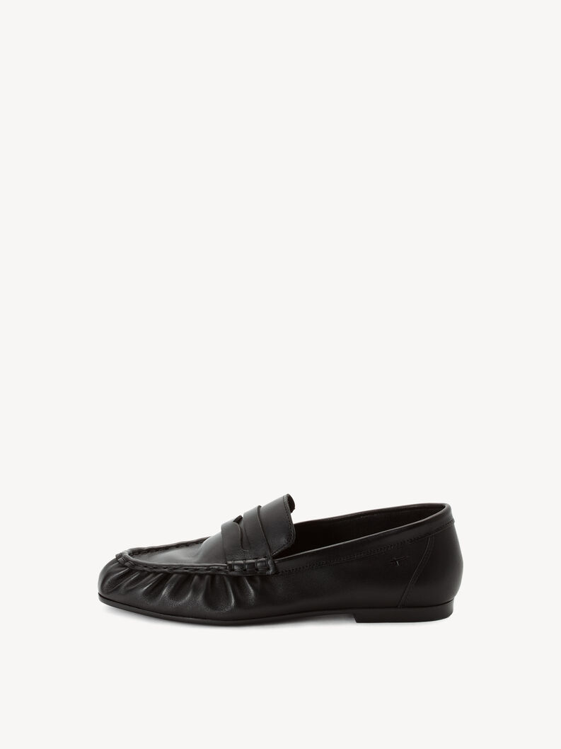 Mocassin en cuir - noir, BLACK LEATHER, hi-res
