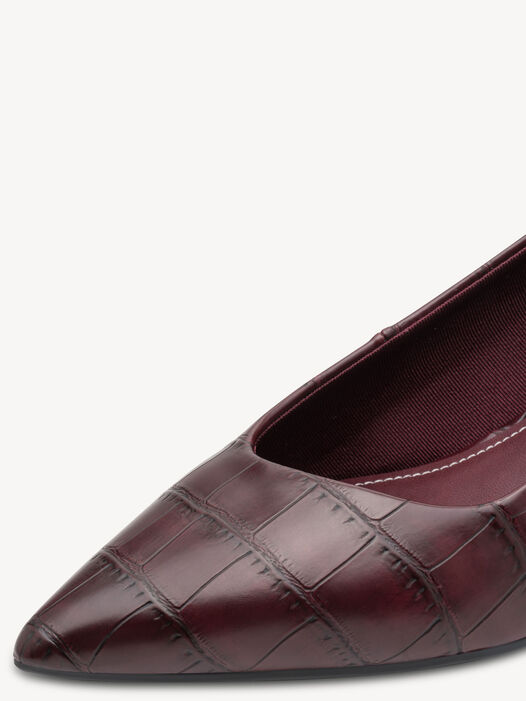 Pumps, MERLOT CROCO, hi-res