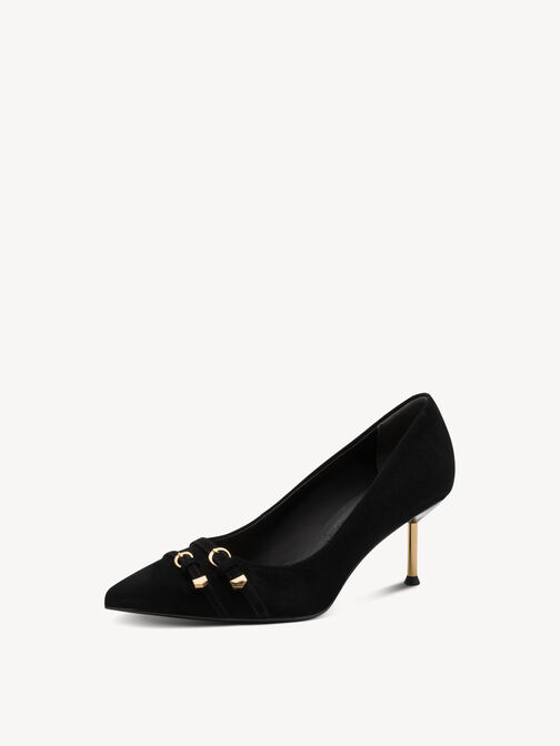Escarpin, BLACK SUEDE, hi-res