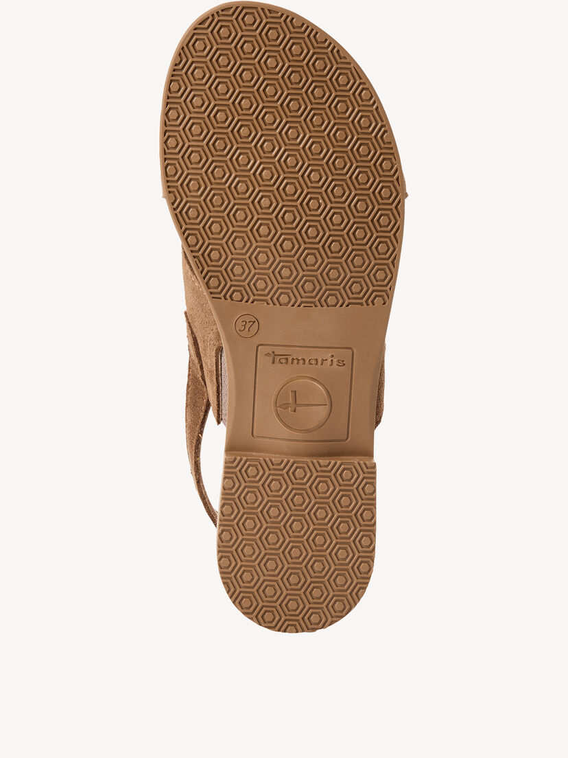 Leren Sandaal - bruin, BROWN, hi-res