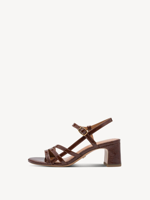 Sandaaltje, BROWN PATENT, hi-res