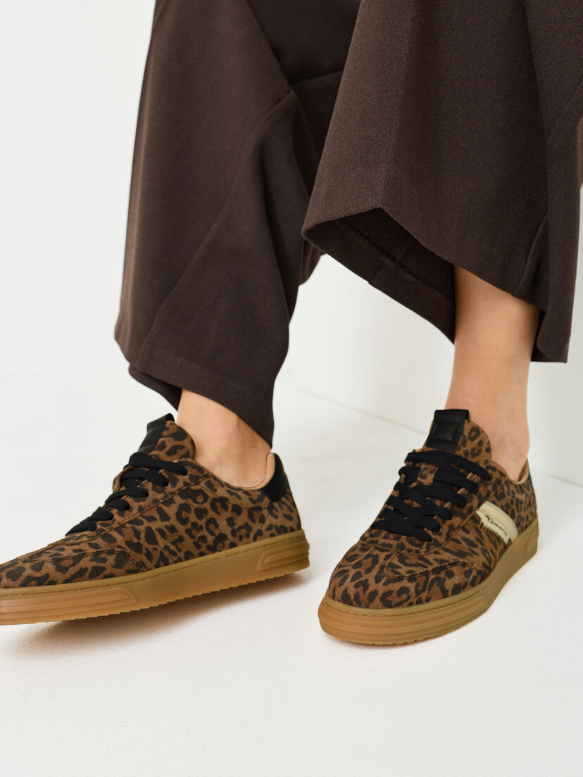 Sneaker - bruin, LEOPARD COMB, hi-res