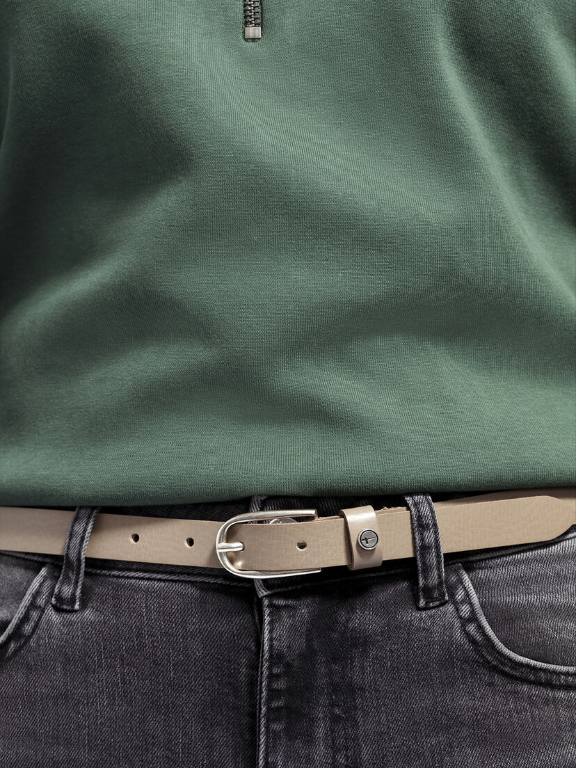 Leren Riem - beige, Taupe, hi-res