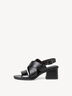 Heeled sandal - black, BLACK/CROCO, hi-res