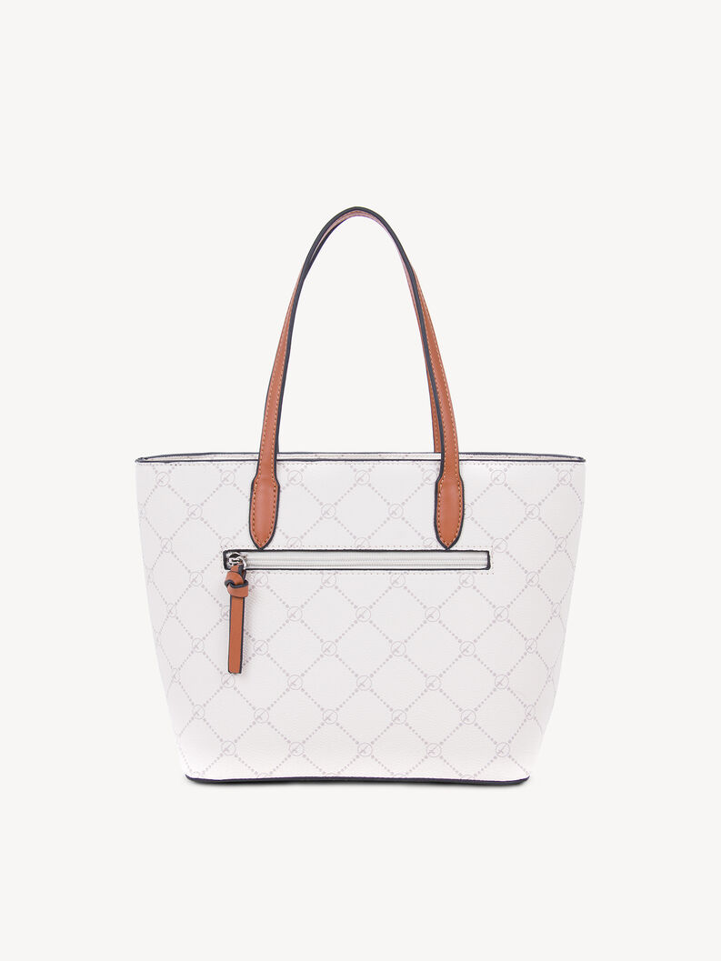 Shopping bag - white, ecru, hi-res