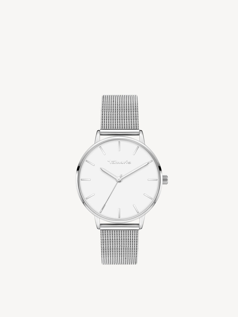 Horloge - zilver, silber mesh, hi-res