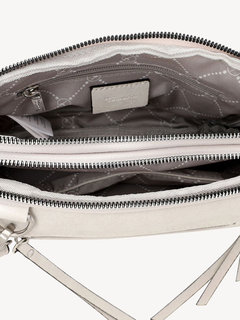 Schoudertas - grijs, ecru, hi-res