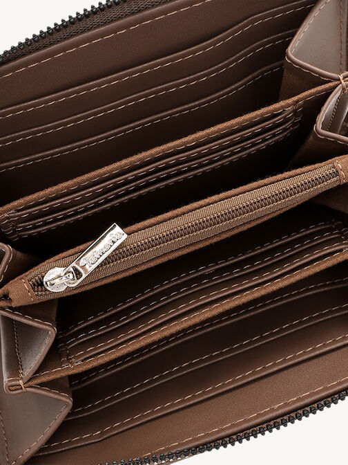 Portefeuille, taupe, hi-res