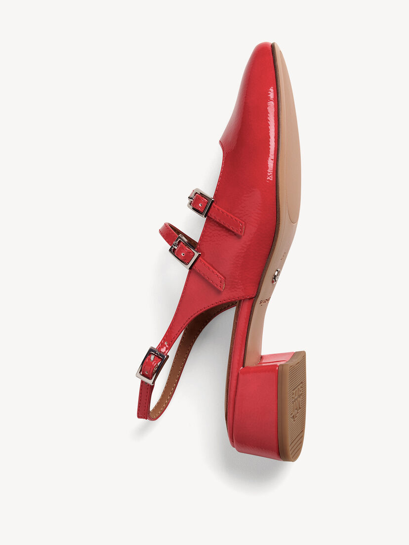 Slingpumps - rood, RED PATENT, hi-res