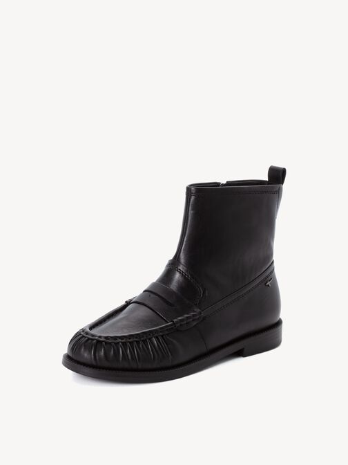 Bottine, BLACK LEATHER, hi-res