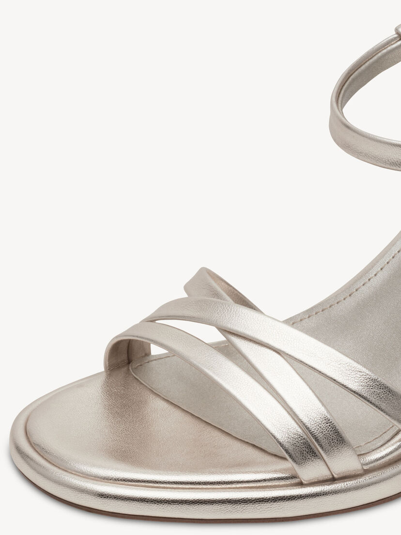 Sandaaltje - metallic, PLATINUM, hi-res