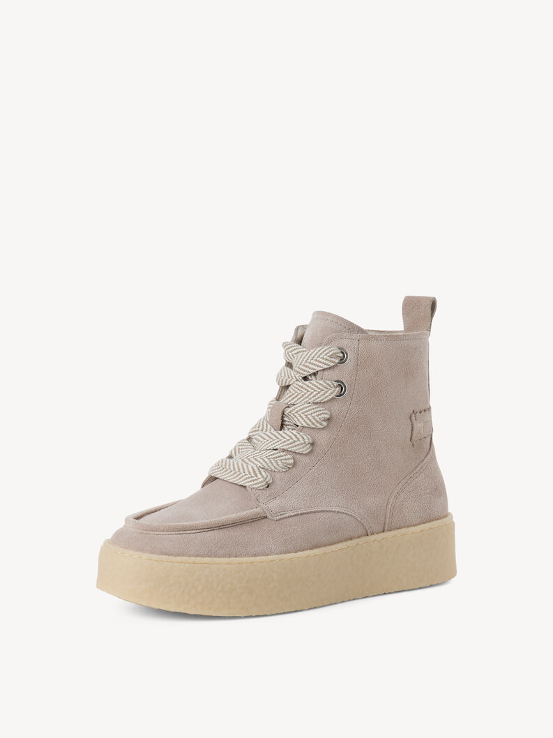 Lederstiefelette - braun, LIGHT TAUPE, hi-res