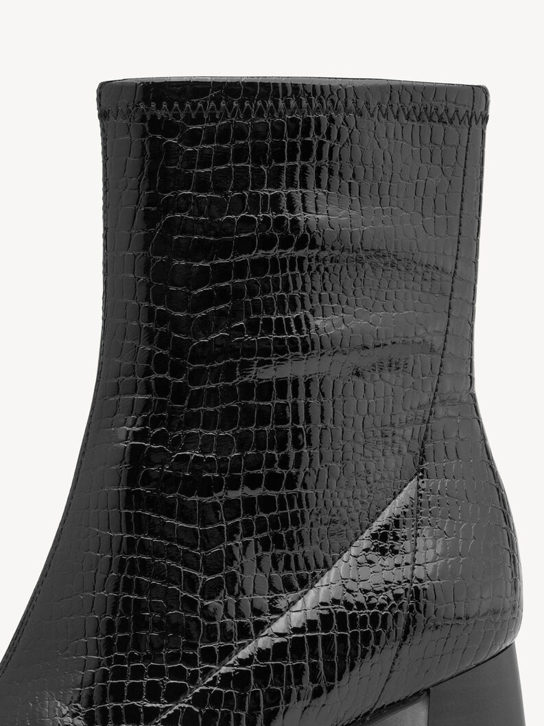 Stiefelette - schwarz, BLACK CROCO, hi-res