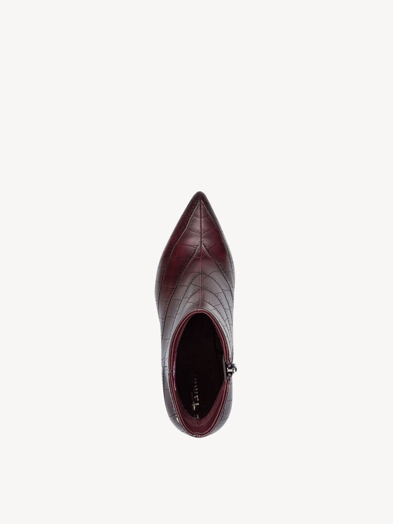 Bootie - red, MERLOT CROCO, hi-res