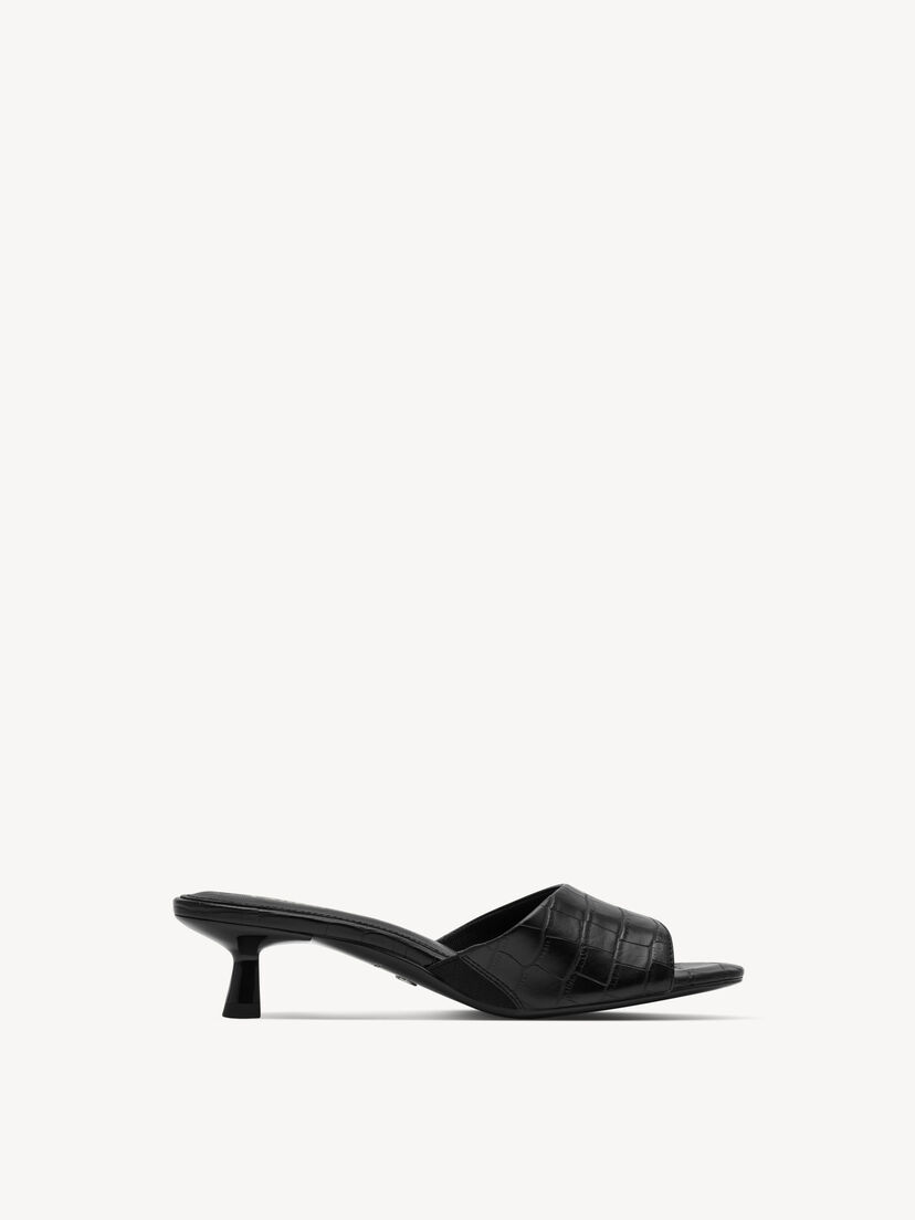 Slipper - zwart, BLACK CROCO, hi-res