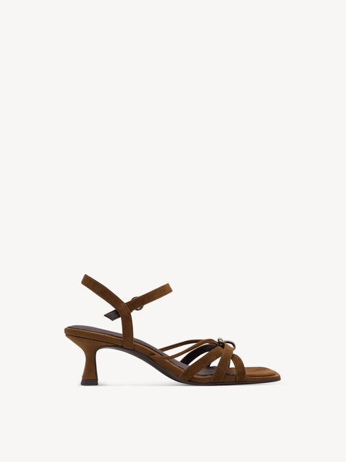 Heeled sandal, COGNAC, hi-res