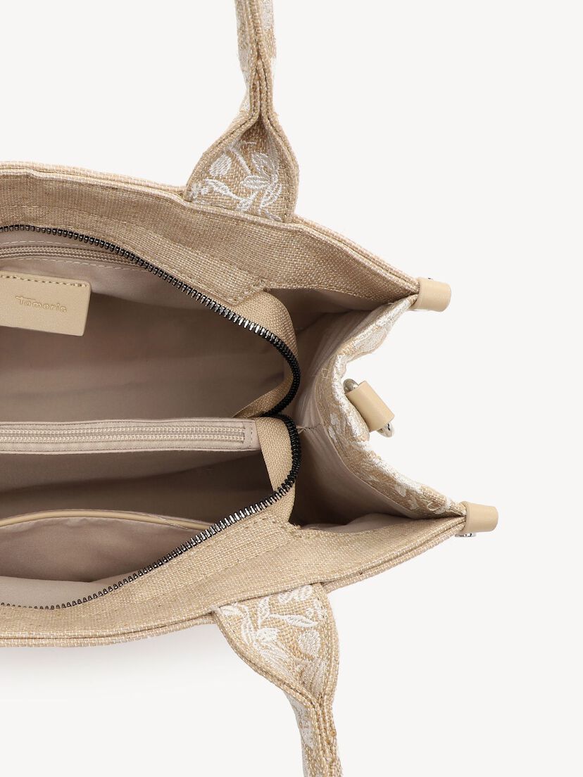 Shopper - beige, ecru-flower, hi-res