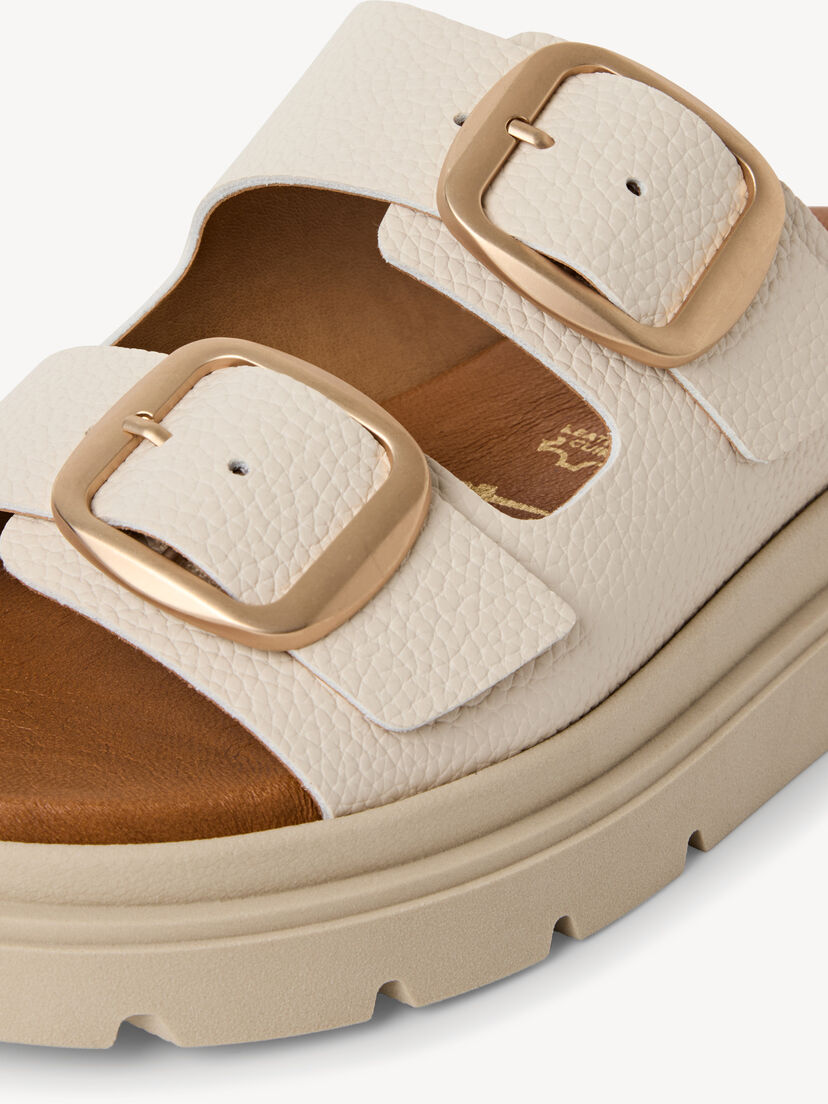 Slipper, IVORY LEATHER, hi-res