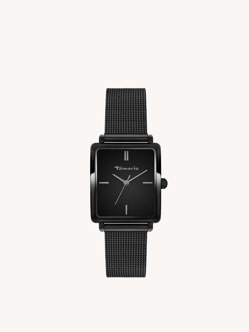 Horloge - zwart, schwarz-schwarz, hi-res