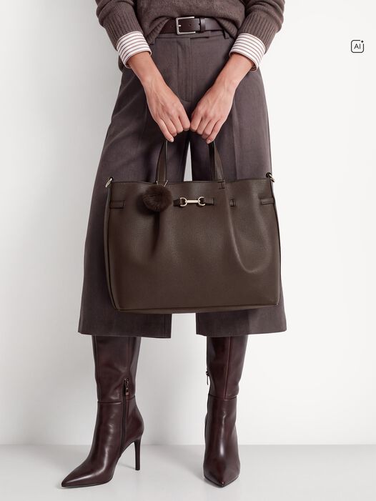 Shopper, brown, hi-res