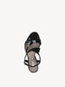 Sandale à talon - noir, BLACK PATENT, hi-res