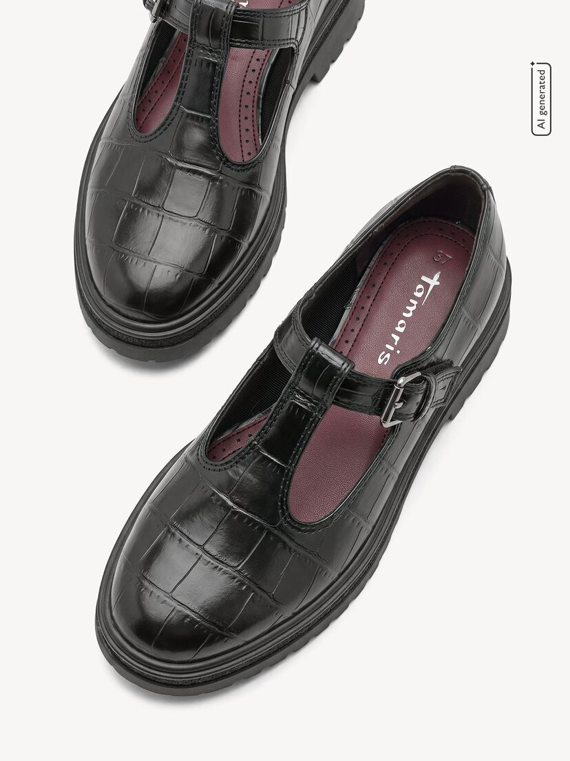 Instappers, BLACK CROCO, hi-res