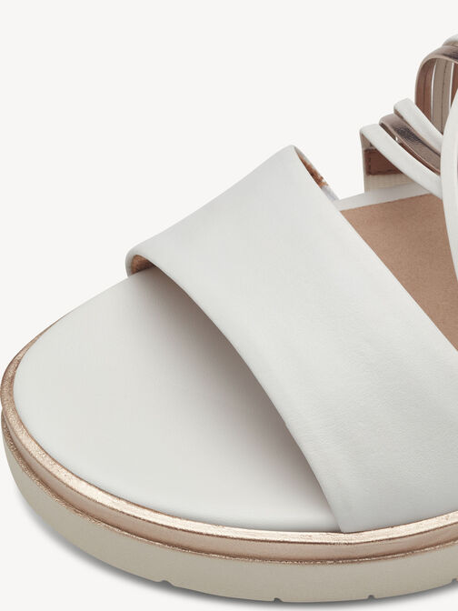 Sandale à talon, WHITE/ROSEGOLD, hi-res