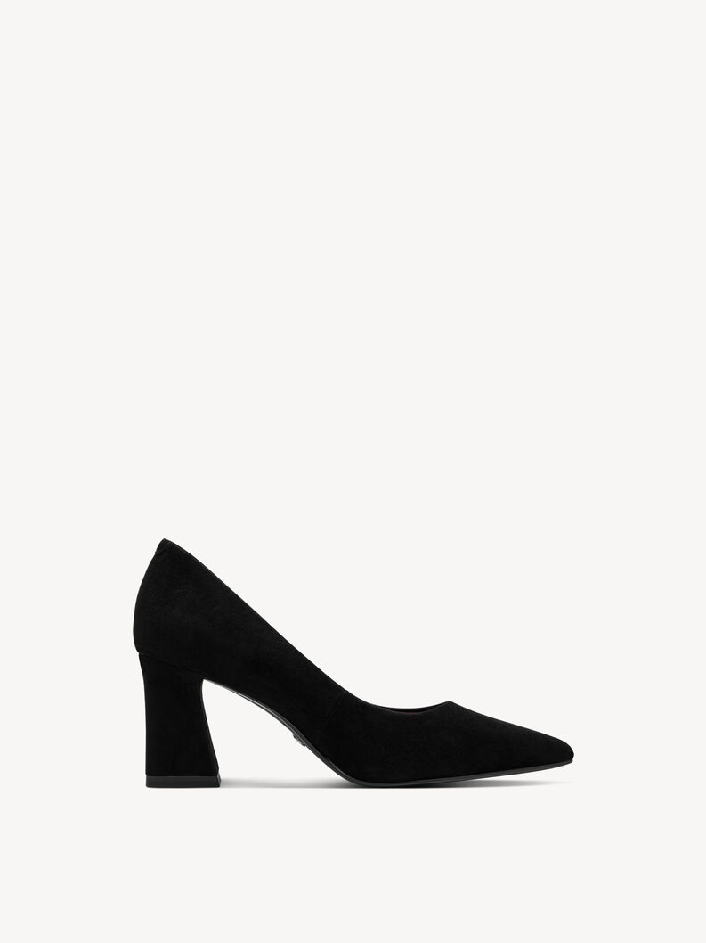 Escarpin en cuir - noir, BLACK, hi-res