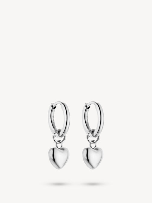 Hoop Earrings, silver, hi-res