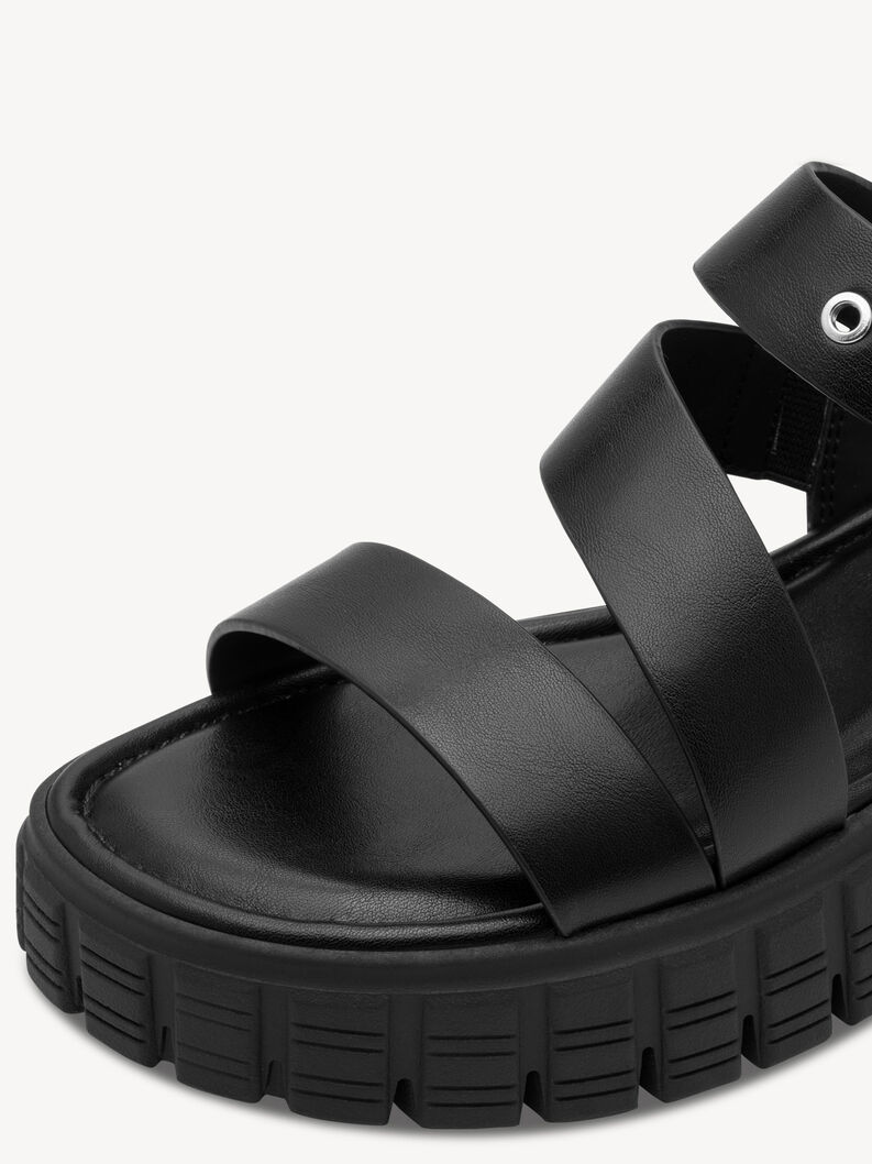 Sandalette - schwarz, BLACK, hi-res