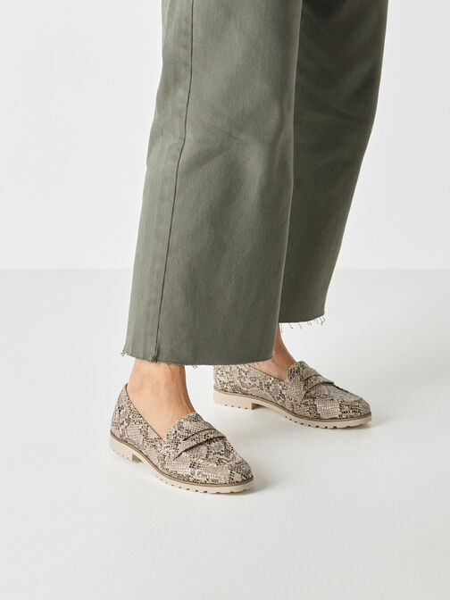 Slipper, BEIGE SNAKE, hi-res